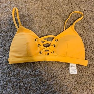 Hollister Mustard Bikini Top